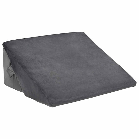 Клиновидна мемори възглавница за легло Bed Position Memory, 55 x 55 x 26 см, сива