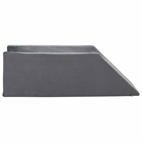 Клиновидна възглавница за крака Leg Elevation Firm, 68 x 25 x 21,5 см, сива