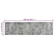 Кухненско килимче Concrete Print, 45x150 см, кадифе