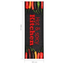 Кухненско килимче Hot & Spicy, 60x300 см