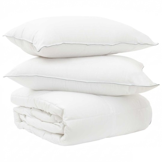 Летен комплект Bamboo Cotton Light със завивка и възглавница с бамбукови и полиестерни влакна, 150 г/м², 2 части
