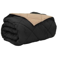 Лятна двулицева олекотена завивка Color Warm с полиестерен пълнеж, 200 г/м², в черно и таупе