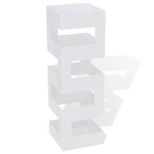 Метална поставка за чадъри BLOCK, бяла, 15,5 x 15,5 x 48,5 см