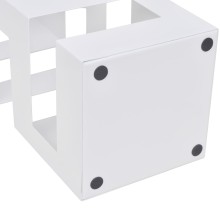 Метална поставка за чадъри BLOCK, бяла, 15,5 x 15,5 x 48,5 см