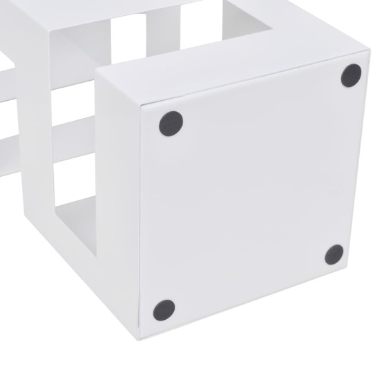 Метална поставка за чадъри BLOCK, бяла, 15,5 x 15,5 x 48,5 см