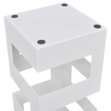 Метална поставка за чадъри BLOCK, бяла, 15,5 x 15,5 x 48,5 см
