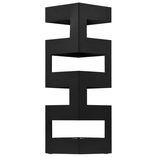 Метална поставка за чадъри BLOCK, черна, 15,5 x 15,5 x 48,5 см