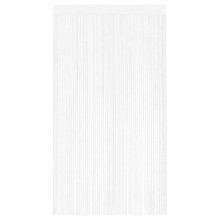 Пердета с ресни в цвят бял за тръбен корниз, 2 бр., 100 x 250 см