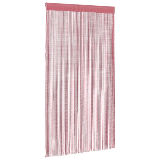 Пердета с ресни в цвят розов за тръбен корниз, 2 бр., 140 x 250 см