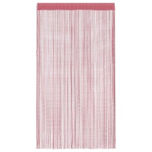 Пердета с ресни в цвят розов за тръбен корниз, 2 бр., 140 x 250 см