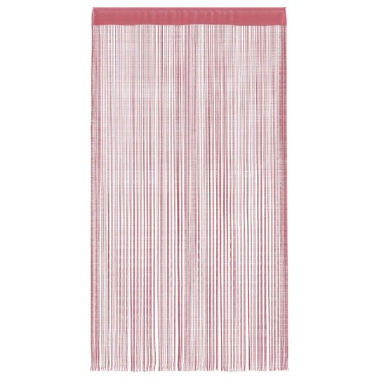 Пердета с ресни в цвят розов за тръбен корниз, 2 бр., 140 x 250 см