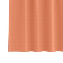 Плътни завеси в цвят теракота с текстилни гайки (уши), 2 бр., 140 x 225 см