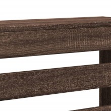 Разтегателна декоративна решетка за радиатор ALVERO, кафяв дъб, 156-205x21,5x83,5 см