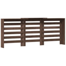 Разтегателна декоративна решетка за радиатор ALVERO, кафяв дъб, 156-205x21,5x83,5 см