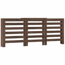 Разтегателна декоративна решетка за радиатор ALVERO, кафяв дъб, 156-205x21,5x83,5 см