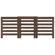 Разтегателна декоративна решетка за радиатор ALVERO, кафяв дъб, 156-205x21,5x83,5 см