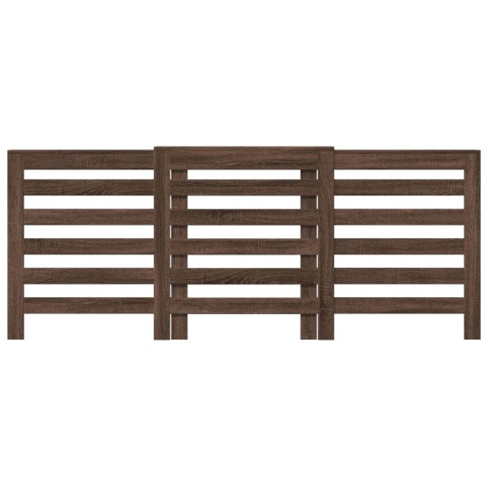 Разтегателна декоративна решетка за радиатор ALVERO, кафяв дъб, 156-205x21,5x83,5 см