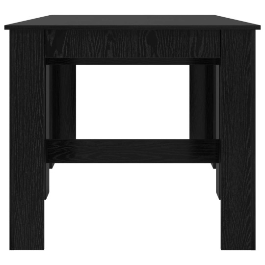 Разтегателна трапезна маса в стил Modern Minimalist, ЛПДЧ черен дъб, 60-180 x 85 см