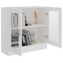 Шкаф витрина AVORA, бял, 82,5 x 30,5 x 80 см