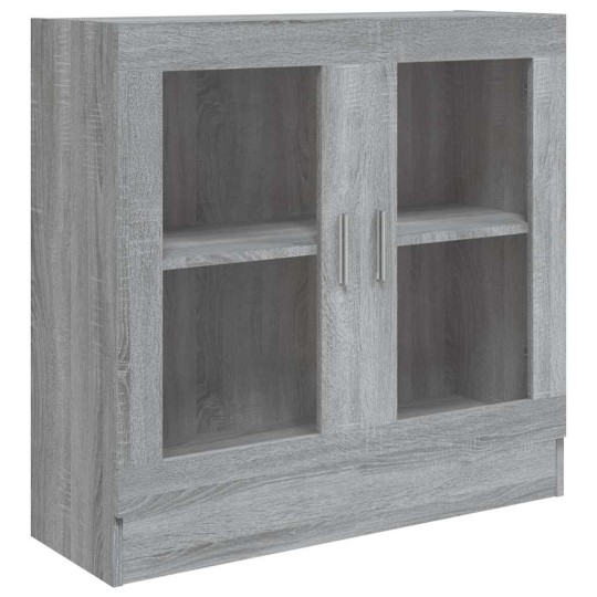 Шкаф витрина AVORA, сив дъб сонома, 82,5 x 30,5 x 80 см