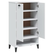 Шкаф за обувки VIKEN, с 1 отворен рафт и 2 врати, бял, 60 x 35 x 107 см
