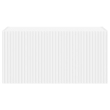 Стенен ТВ шкаф LINEA с вертикално фрезован фронт, бял, 60 x 31 x 29,5 см