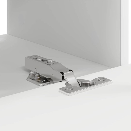 Стенен ТВ шкаф LINEA с вертикално фрезован фронт, бял, 60 x 31 x 29,5 см