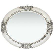 Стенно огледало със сребриста барокова рамка от масивно дърво 50 x 60 см