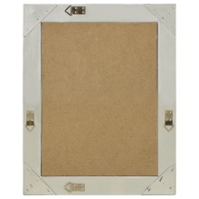 Стенно огледало със сребриста барокова рамка от масивно дърво 50 x 60 см