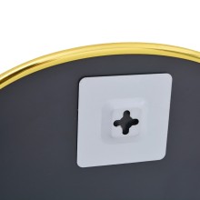 Стенно овално огледало с фина златиста рамка 40 x 30 см