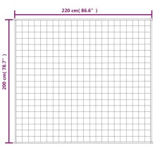 Тежко одеяло синьо 200x220 см 9 кг