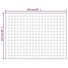 Тежко одеяло сиво 152x203 см 7 кг