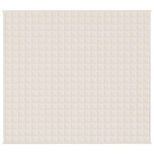 Тежко одеяло светлокремаво 200x225 см 9 кг