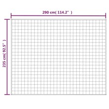 Тежко одеяло светлокремаво 235x290 см 11 кг