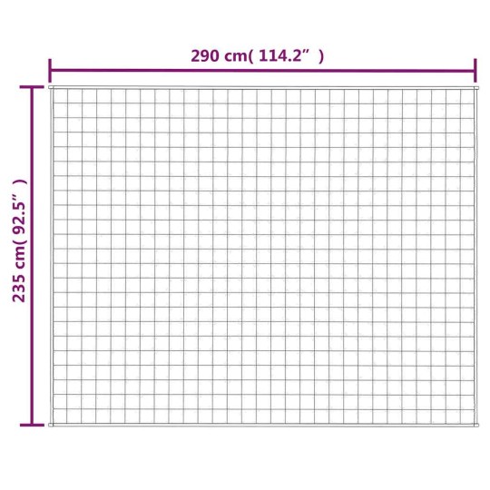 Тежко одеяло светлокремаво 235x290 см 11 кг