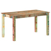 Трапезна маса в стил Artisan, многоцветно регенерирано масивно дърво, 140 x 70 см