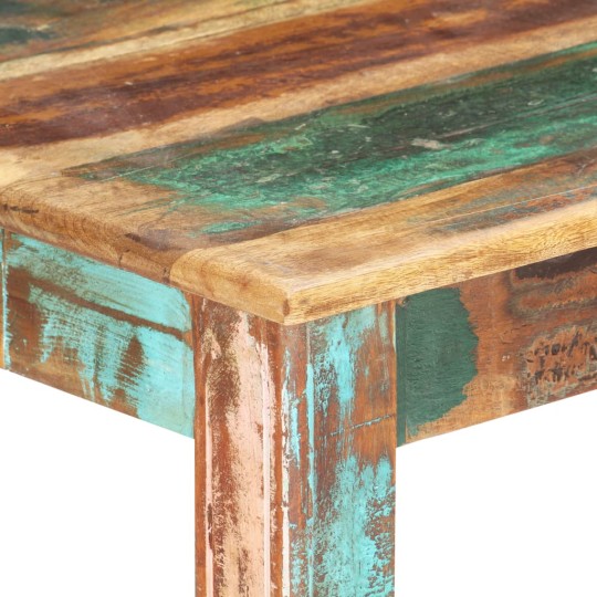 Трапезна маса в стил Artisan, многоцветно регенерирано масивно дърво, 140 x 70 см