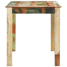 Трапезна маса в стил Artisan, многоцветно регенерирано масивно дърво, 140 x 70 см
