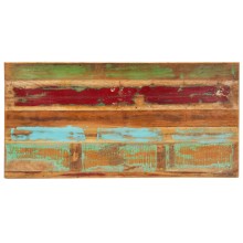 Трапезна маса в стил Artisan, многоцветно регенерирано масивно дърво, 140 x 70 см