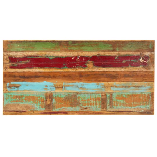 Трапезна маса в стил Artisan, многоцветно регенерирано масивно дърво, 140 x 70 см