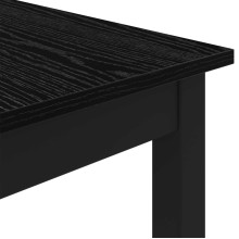 Трапезна маса в стил Modern Minimalist, ЛПДЧ черен мат и черен метал, 180 x 90 см