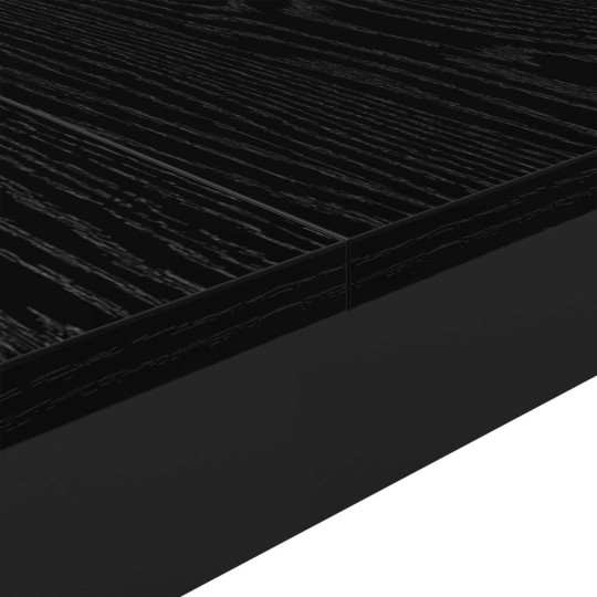 Трапезна маса в стил Modern Minimalist, ЛПДЧ черен мат и черен метал, 180 x 90 см