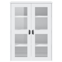Висок шкаф VIKEN, бял, 80 x 35 x 110 см