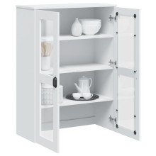 Висок шкаф VIKEN, бял, 80 x 35 x 110 см