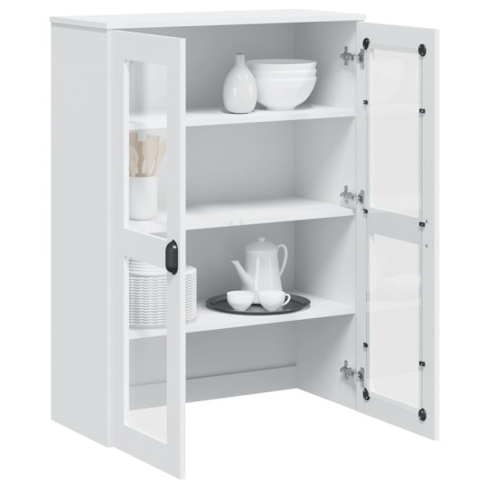 Висок шкаф VIKEN, бял, 80 x 35 x 110 см