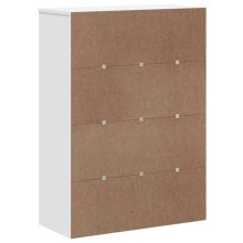 Висок шкаф VIKEN, бял, 80 x 35 x 110 см
