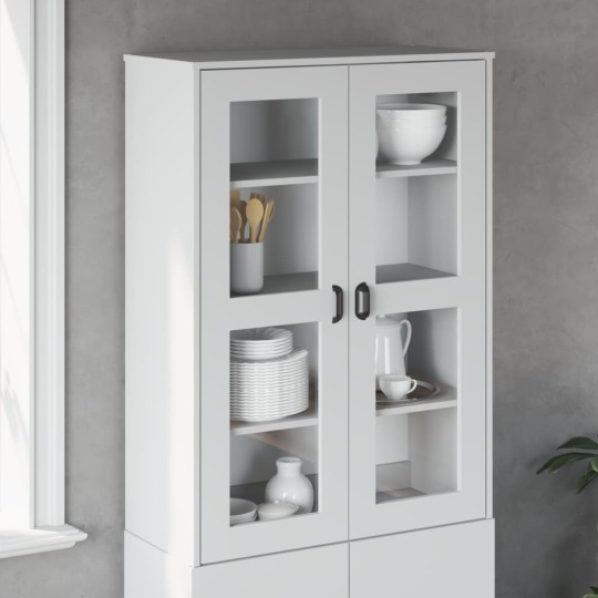 Висок шкаф VIKEN, бял, 80 x 35 x 110 см