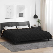 Зимна двулицева олекотена завивка Color Arctic с полиестерен пълнеж, 450 г/м², в черно и таупе