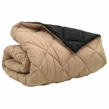 Зимна двулицева олекотена завивка Color Arctic с полиестерен пълнеж, 450 г/м², в черно и таупе