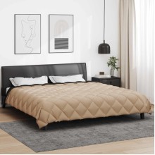 Зимна двулицева олекотена завивка Color Arctic с полиестерен пълнеж, 450 г/м², в черно и таупе